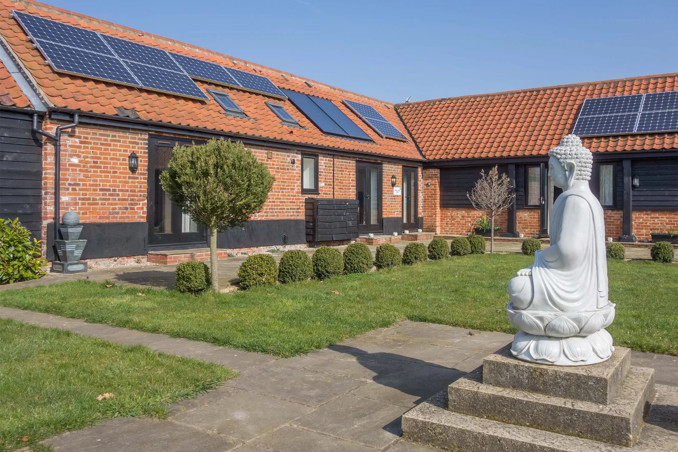 Cornflower Barn exterior at Church Farm Barns